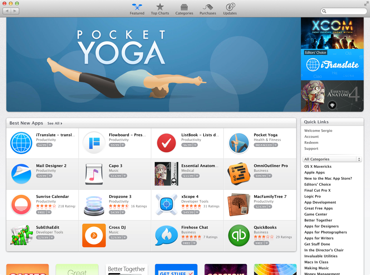 Pocket Yoga Featured in App Store